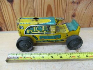Vintage Marx 5 Tin Litho Wind Up Tractor Toy