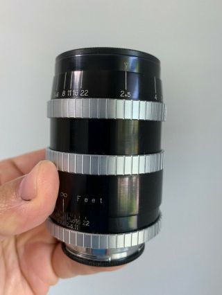 Angenieux 90mm F2.  5 Type Y12 Vintage France Exakta Exacta Exa Mount Lens