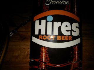 Vintage Hires Root Beer metal “bottle” thermometer 28.  5 