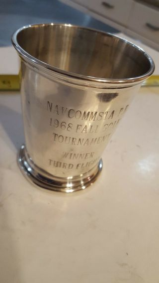 Sterling Poole Julep Cup 58 Navy Comms Station Puerto Rico 1968 Golf Trophy