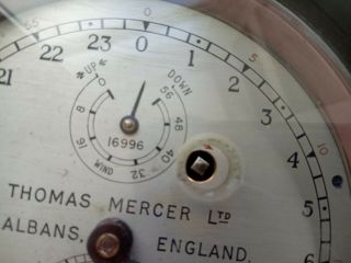 Vintage Thomas Mercer Ltd Chronometer St.  Albans England 6