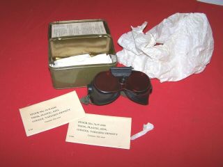 Wwii Us Variable Density Goggles In Case (j)