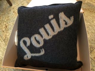 Auth Louis Vuitton Wool Cashmere Pillow Cushion R99304 2016aw Rare