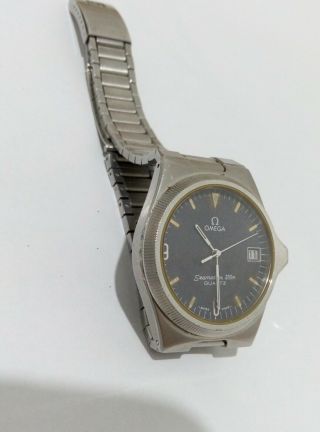 VTG Rare Omega Seamaster 120m Quartz 1337 Watch Diver Men ' s Swiss Watch 6