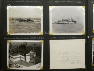RARE WWII B&W Photo Album Royal Canadian Navy Prince David D - Day Allied Germans, 2