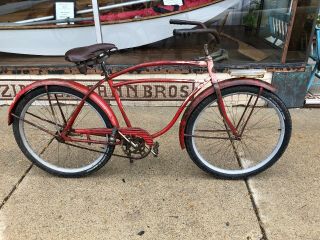 Vintage Zenith Mens Skip Tooth Balloon Tire Bicycle