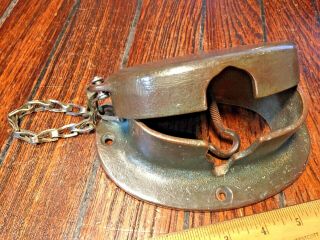 Vintage Wilcox Crittenden Bronze Oval Anchor Chain Pipe 6 1/2 " X 4 1/2 " Flange