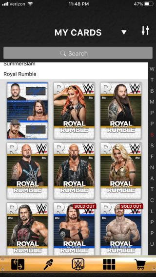 WWE Topps Slam Full Account Rare Cards Alexa Bliss Finn Balor Becky Lynch Low cc 10