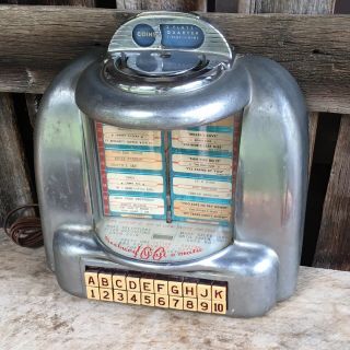 Vintage Seeburg Wall - O - Matic Jukebox Selector.  Diner/table Top