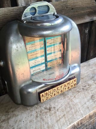 Vintage Seeburg Wall - o - matic Jukebox Selector.  Diner/Table Top 2