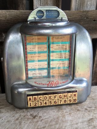 Vintage Seeburg Wall - o - matic Jukebox Selector.  Diner/Table Top 3