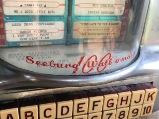 Vintage Seeburg Wall - o - matic Jukebox Selector.  Diner/Table Top 4