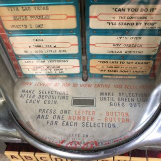Vintage Seeburg Wall - o - matic Jukebox Selector.  Diner/Table Top 5