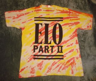 Vtg 1993 Electric Light Orchestra Summer Tour T Shirt Tie Dye Men Xl 90s Part Ii