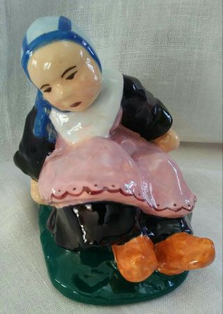 Vintage Rare Henroit Quimper Dutch Girl Figurine