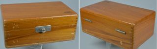 Carl Zeiss Jena Compur German Protarlinse 220mm 290mm 350mm wood box RARE 12