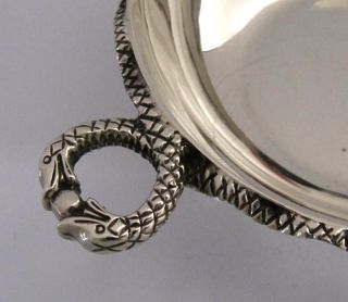 Heavy English Solid Silver Serpent Snake Wine Taster 1973 78g