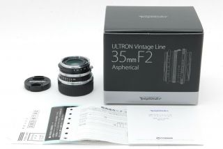 [mint] Voigtlander Ultron 35mm F/2 Vintage Line Vm From Japan 260