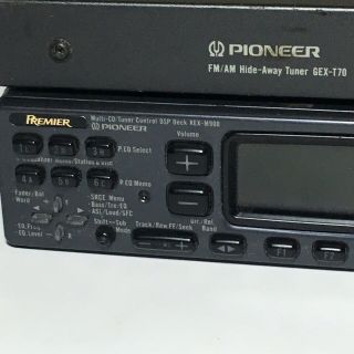 Pioneer Premier KEX - M900 & GEX - T70 FM/AM Hide - Away Tuner Vintage 4