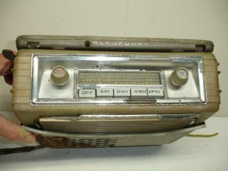 Rare Vintage Vw Under Dash Mounting Bracket & Blaupunkt Derby Portable Radio