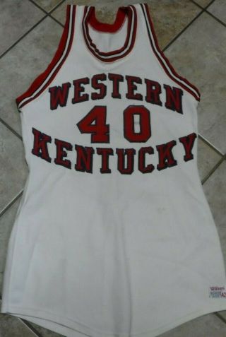 Vintage Western Kentucky Game Worn Basketball Jersey Vintage Wilson Durene