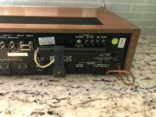 Vintage Pioneer Stereo Receiver Model SX - 727 Wood Case.  SHAPE 12