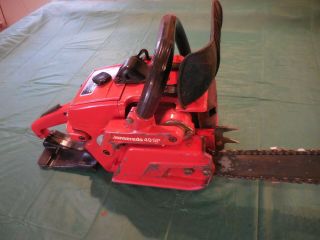 Vintage Jonsered 49sp Chainsaw Chain Saw Model 49 SP Pro.  Runs 2