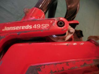 Vintage Jonsered 49sp Chainsaw Chain Saw Model 49 SP Pro.  Runs 8