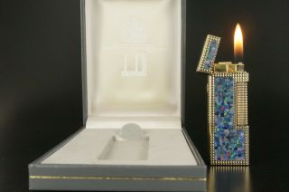 Dunhill Rollagas Lighter Opal - Orings Vintage W/box S08