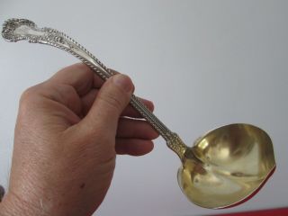 Cambridge 1899 - Gorham - Sterling - Soup Ladle W/ Gold Bowl Early Mark