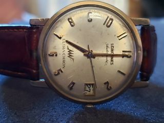 Longines Automatic Ultra - Chron 10k Gold Filled Vintage Watch Flawlessly