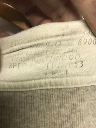 WW2 USGI Long Johns Underwear Drawers And Shirt 1940 Date 3