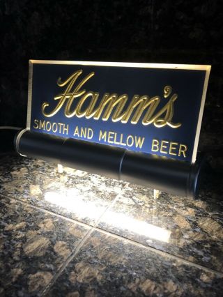 Vintage 1940’s Hamm’s Beer Sign Smooth and Mellow Hamms Back Bar Display Item 3