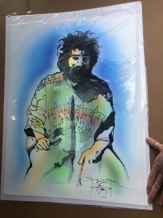 Stanley Mouse Jerry Garcia 1 Of A Kindair Brush Signed Rare Grateful Dead And Co