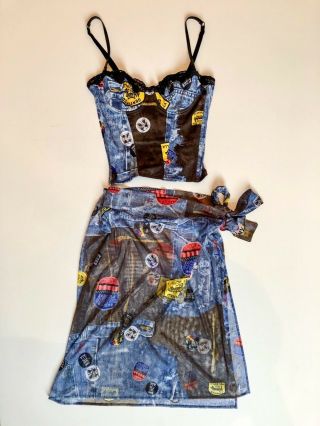 Rare Christian Dior By John Galliano Bustier And Sarong Ensemble A/W 2001. 5