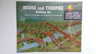 Vintage 1958 Kenner Bridge And Turnpike Building Set Planning Book