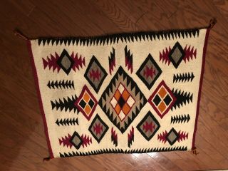 Vintage Arizona Indian RUG 35 By 42 NATIVE AMERICAN TWIN MOUNTAIN PATTERN ? 3
