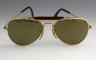 Vintage Ray Ban W1506 Vyes Tortoise Shell Gold Mirror Sunglasses - No Rsv Pi - 6
