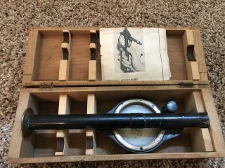 Antique Gordon Roberts,  Ny Nautical Compascope Compass Orig.  Wooden Box & Instr.