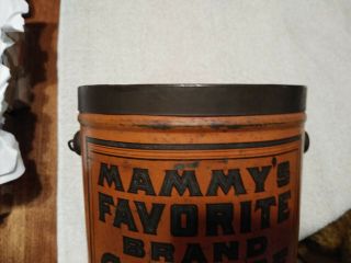 Rare Vintage Mammy ' s Favorite Brand Coffee tin - Advertising Nashville,  Tenn tin 10