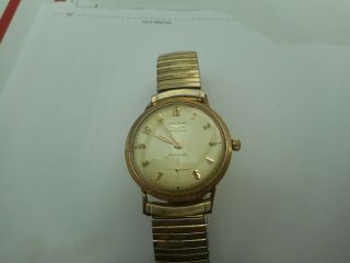 Vintage Longines Grand Prize Automatic Watch 10 K G.  F. ,  Engraved,  Running Strong