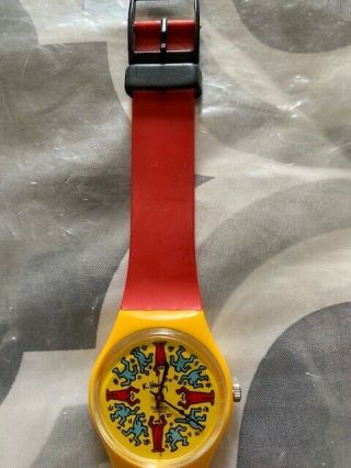 1985 Rare Keith Haring Vintage Swatch Model Avec Personnages GZ100 1985 3