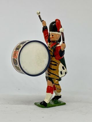 Vintage RARE Britains Models 20 Metal Highland Pipe band Toy soldier (A19) 12