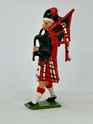 Vintage RARE Britains Models 20 Metal Highland Pipe band Toy soldier (A19) 3