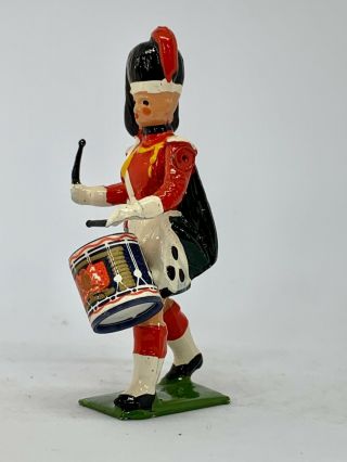 Vintage RARE Britains Models 20 Metal Highland Pipe band Toy soldier (A19) 5