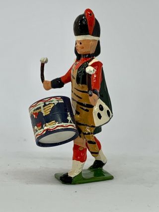 Vintage RARE Britains Models 20 Metal Highland Pipe band Toy soldier (A19) 7