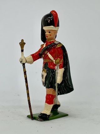 Vintage RARE Britains Models 20 Metal Highland Pipe band Toy soldier (A19) 8