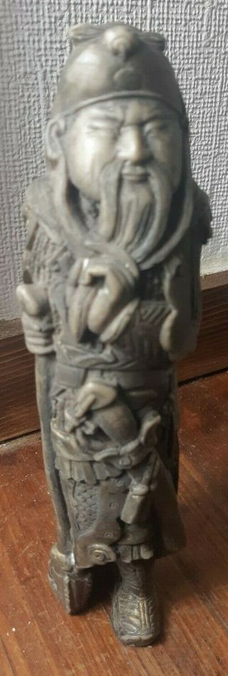 9 Inches Oriental Chinese Resin Figure Of Man Holding Birds Statue/figurine Pr83