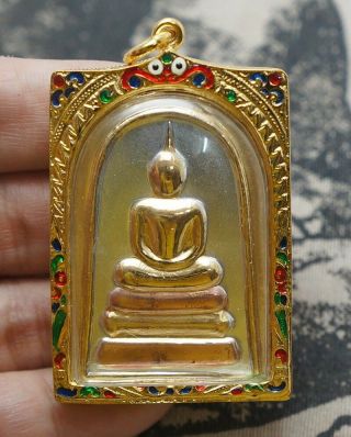 Phra Somdej Lp Toh,  Wat Rakang Real Old Antique Buddha Thai Amulet very rare 66 3