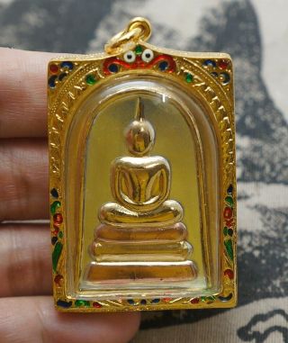 Phra Somdej Lp Toh,  Wat Rakang Real Old Antique Buddha Thai Amulet very rare 66 5
